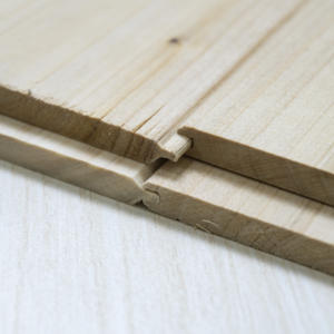 Panel dinding kayu kustom grosir panel dinding kayu berbentuk perahu papan mentah - Product Image 2