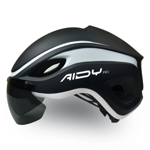 <span class=keywords><strong>Casco</strong></span> de Ciclismo de Seguridad Personalizado de Fabricante OEM con Gafas Integradas, <span class=keywords><strong>Casco</strong></span> Deportivo para Bicicleta con Luz LED Recargable - Product Image 3
