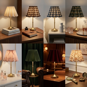 <span class=keywords><strong>Abat</strong></span>-<span class=keywords><strong>jour</strong></span> personnalisé E27, lampe LED à intensité variable, décoration pour la maison et l'hôtel, lampe de nuit rechargeable, lampe de table pour mariage et événements - Product Image 6