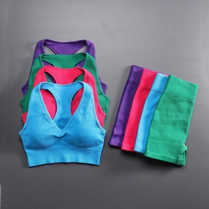Conjunto de ropa deportiva sin costuras para mujer, conjunto de entrenamiento, Yoga, gimnasio, <span class=keywords><strong>2022</strong></span> - Product Image 2