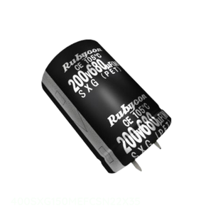 ตัวแทนจำหน่ายอย่างเป็นทางการ 400SXG150MEFCSN22X35 CAP ALUM 150UF 20% 400V SNAP TH แบบ Through Hole ตัวเก็บประจุ 150 ยูเอฟ - Product Image 1