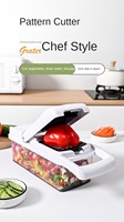26-In-1 Multifunctioneel Keukengereedschap En Gadgets Pp Plastic Handheld Stalen Uiensnijder Groente-En Aardappelsnijder