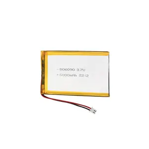 806090 rechargeable lithium ion battery 3.7V 5000mAh 6000mAh 1C polymer lithium battery li-po battery for power bank, PDA