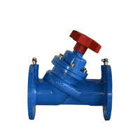 Vanne de régulation statique numérique SP45F-16Q, manuelle, OEM ODM, en fonte ductile, à brides, pour l'équilibrage de l'eau en trafic