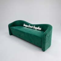 Günstiges, beliebtes, modernes 3-Sitzer-Sofa in Grün, Beige, Weiß, Samt-Lounge-Sofa, Liebessofa für Hochzeiten, Events, Zuhause, Restaurant, Schlafzimmer, Esszimmer