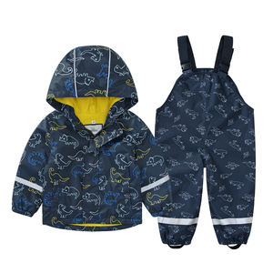 Ensembles de vêtements pour enfants, combinaison imperméable, salopette imperméable pour bébé, pantalon, combinaison pour filles, veste et pantalon pour enfants, costume pour enfants - Product Image 2