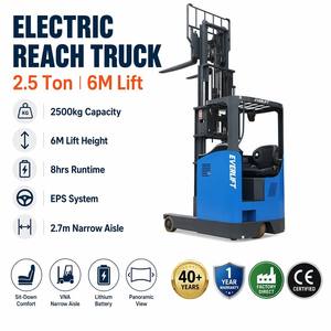 Chariot élévateur électrique à flèche télescopique EVERLIFT HELI 1,5 tonne 2 tonnes 2,5 tonnes 6m 8m 12m avec batterie Li-Ion et caméra pour allées étroites - Product Image 1