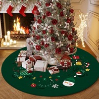 Meistverkaufter Weihnachtsbaum-Teppich Quadratisch für Bestseller-Feiertagsdekoration Stoff für Wohnzimmer in Verschiedenen Ausführungen Erhältlich