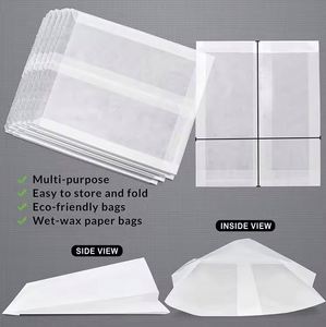 Bolsas de Papel Glassine Lisas para Envolver Galletas, Pasteles, Alimentos y Bocadillos, Resistentes a la Grasa, Bolsas de Papel Pergamino para Sándwiches - Product Image 2