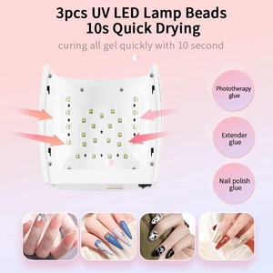 Nouvelle Lampe à Ongles LED Professionnelle Sans Fil Portable Rechargeable à Batterie, Puissante 66 Watts UV, pour Séchage Rapide du Gel sur un Seul Doigt - Product Image 3