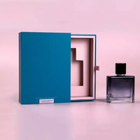 Boîte de parfum personnalisée de luxe en noir, 30 ml, 50 ml, emballage de parfum, boîte cadeau, logo