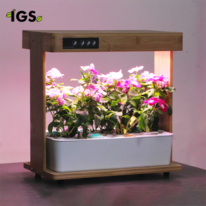 Sistema di Coltivazione Idroponica Domestica a 8 Vasche con Sistema di Irrigazione, Giardino Interno in Bambù per Idroponica e Orto da Cucina - Product Image 3