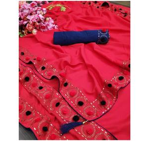 Vestido de trabajo con diamantes de imitación para mujer, prenda de vestir, con blusa, lavable, para adultos indios, limpieza en seco, soporte de India y pakistaní - Product Image 4