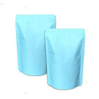 Bolsas Personalizadas para Almacenamiento de Alimentos, con Cierre Hermético, Ventana Transparente, Bolsa de Plástico Azul con Cierre Vertical e Impresión
