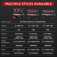 Compresor de Aire Médico Dental Portátil Profesional Personalizable, Seguro y Conveniente de Transportar, Múltiples Modelos, 100 Litros, para Uso Doméstico
