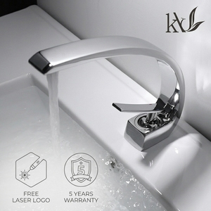 Rubinetto per Lavabo a Forma di Luna in Ottone Massiccio H59, <span class=keywords><strong>Miscelatore</strong></span> di Lusso da Montare sul Piano per Progetti Alberghieri di Alta Gamma Personalizzabili - Product Image 1