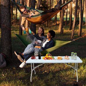 Hot Sale Indoor Outdoor Rectangular Catering Banquet Picnic <b>White</b> HDPE Plastic Folding Outdoor <b>Table</b> 4FT 120cm - Product Image 5