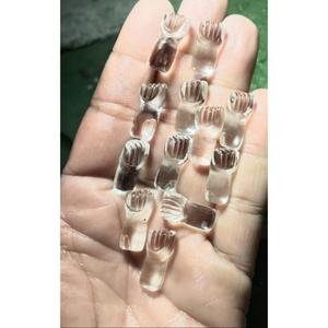 Mugalart Pierre de cristal naturelle sculptée à la main, forme irrégulière transparente 10x20mm, 20 carats, pierre précieuse en vrac pour la fabrication de bijoux - Product Image 1