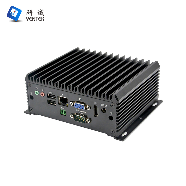 Mini Pc Intel J4125 N100 5205U DDR4 HD VGA Win10 Linux Ubuntu RJ45 LAN RS232 DB9 COM Fanless Industrial Pc AI Edge Computing