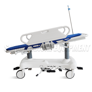 รถเข็นเปลสำหรับเคลื่อนย้ายผู้ป่วยในโรงพยาบาลพร้อมเสา IV พร้อมล้อล็อกส่วนกลาง - Product Image 6