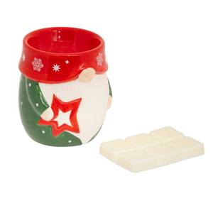 Quemador de Cera con Forma de Gnomo de 8x9 cm con Cera de Frutas Rojas - Product Image 1