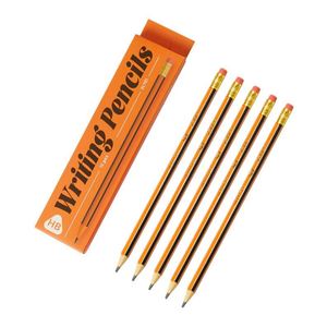 Juego de 12 lápices de madera sin madera de abeto, con caja de embalaje en inglés, para estudiantes o escritura profesional - Product Image 3