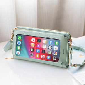 Tendance <span class=keywords><strong>Smartphone</strong></span> Portefeuille Téléphone Sacs En Cuir <span class=keywords><strong>Bandoulière</strong></span> Mobile Pochette Clair Écran <span class=keywords><strong>Tactile</strong></span> Téléphone Portable Sacs <span class=keywords><strong>pour</strong></span> les femmes - Product Image 5