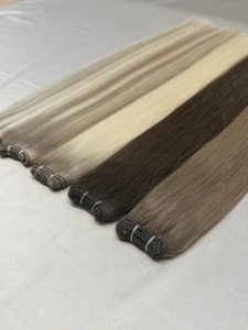 Extensions de cheveux vietnamiennes de haute qualité, trame double tissée à la machine, cheveux Remy européens 100% naturels, lots pour distributeurs de salons - Product Image 2