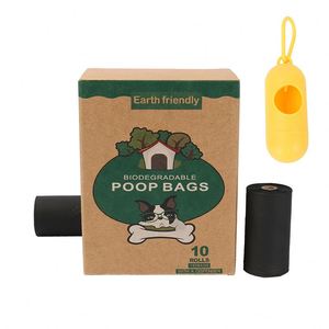 Logo <b>Compostable</b> Dog Poop Bag Biodegradable PBAT PLA Corn Starch Pet Dog Waste Poop Poo Bags - Product Image 1