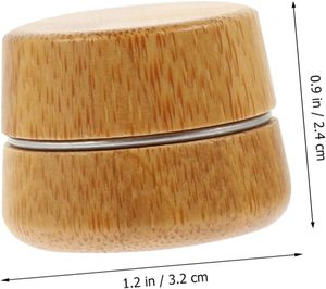 Empty Glass Jar 200g 100g 50g 30g 15g with Aluminium and <b>Bamboo</b> Wood Lid for Skin Care Cream Cosmetic - Product Image 3