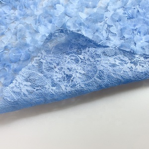 Vải Ren Lưới Thêu Hoa <span class=keywords><strong>3D</strong></span> Giá Nhà Máy Dệt Thiệu Hưng Cho Đầm Hoa Dự Tiệc Cho Trẻ Em - Product Image 4