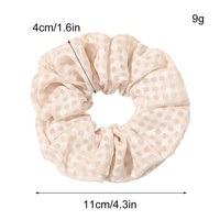 Plaid grand col cercle de cheveux été nouvelle coiffure coréenne tempérament net rouge INS vent simple fille accessoires de cheveux