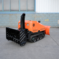 Souffleuse à neige électrique télécommandée robuste certifiée CE, alimentée par batterie, pour neige profonde de 100 cm, balayeuse à neige pour ferme et ranch