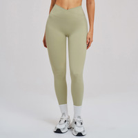 Ensemble de vêtements de sport respirant à séchage rapide en Spandex/Nylon, pantalon de yoga fitness taille haute très élastique avec logo frontal, tenue de sport une pièce