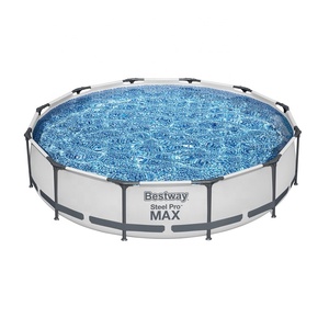 Bestway 56416 12 pieds x 30 pouces <span class=keywords><strong>Piscine</strong></span> <span class=keywords><strong>hors</strong></span> <span class=keywords><strong>sol</strong></span> familiale pour jeux aquatiques d'été, structure en acier, ensemble de <span class=keywords><strong>piscine</strong></span> <span class=keywords><strong>Steel</strong></span> <span class=keywords><strong>Pro</strong></span> <span class=keywords><strong>MAX</strong></span> - Product Image 4