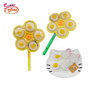 Venta al por mayor de dulces y <span class=keywords><strong>caramelos</strong></span> Omelette King Popping Sugar Pudding Jelly Halal Fruit Jelly Spinning Pinwheel toy - Product Image 4