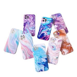 مصنع عالية الجودة جديد الرخام جراب هاتف لينة TPU غطاء فاخر مع حامل حامل ل فون 11 12 13 SE هواوي سامسونج Xiaomi - Product Image 1