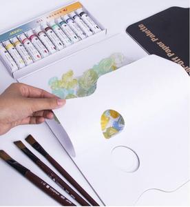 <span class=keywords><strong>Palette</strong></span> <span class=keywords><strong>jetable</strong></span> détachable Palettes de <span class=keywords><strong>peinture</strong></span> en papier Pad Aquarelle Huile <span class=keywords><strong>Palette</strong></span> de mélange d'artiste anti-saignement tenue à la main - Product Image 5
