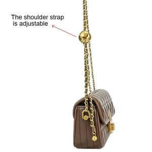 AndoBag Chain Shoulder Crossbody <b>Bags</b> for Women Genuine Cow <b>Leather</b> Fashion Casual <b>Small</b> Square <b>Bag</b> 1591 - Product Image 4