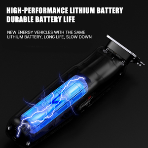 Профессиональный парикмахерский электрический триммер, беспроводной USB перезаряжаемый с черным светодиодным дисплеем, предназначен для мужской стрижки бороды - Product Image 5