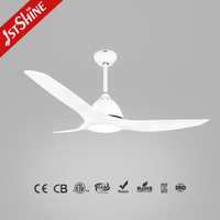 Ventilateur de plafond 1stshine 64 pouces avec pales en ABS, réversibles, en plastique rustique, assistant vocal, qualité professionnelle, pour la décoration intérieure