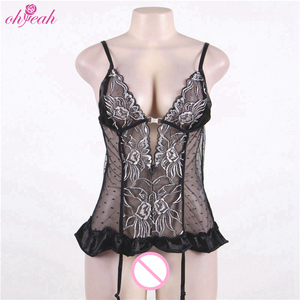 Di alta qualità erotico grasso maturo donne Sexy giarrettiera in pizzo orsacchiotti Lingerie - Product Image 4