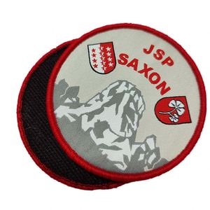 Étiquettes personnalisées Nouveau style Série noire Patchs tissés thermocollants Design cool pour hommes pour chapeaux - Product Image 3
