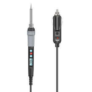 <span class=keywords><strong>Fer</strong></span> à <span class=keywords><strong>souder</strong></span> à chauffage interne avec affichage numérique 18-72W, alimentation CC 12V <span class=keywords><strong>24V</strong></span> via allume-cigare pour voitures et camions - Product Image 2
