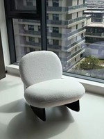 Fauteuil à bascule moderne du milieu du siècle, en bois massif, une place, pour petits appartements, salon et chambre à coucher