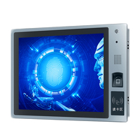 Tablette industrielle tout-en-un Android Zhichun 12,1 pouces avec double port LAN, montage encastré, caméra et lecteur d'empreintes digitales