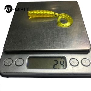 เหยื่อตกปลาแบบนิ่ม10ชิ้น/ถุงเหยื่อ2.4g6.5cm ตกปลาปลาช่อนหางเดี่ยวแบบ<span class=keywords><strong>หนอน</strong></span>นุ่ม - Product Image 4