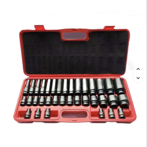 Jeu de douilles à chocs hexagonales profondes <span class=keywords><strong>35</strong></span> en 1, 1/2 pouce, en acier Cr-V, phosphate noir, pneumatique, avec boîte en plastique - Product Image 6