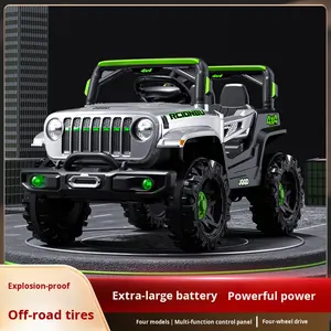 سيارة ركوب كهربائية للأطفال بأربع عجلات من البلاستيك ABS مع جهاز تحكم عن بعد مركبة للطرق الوعرة للفتيان والفتيات - Product Image 3