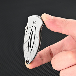 Navaja Plegable de Acero Inoxidable con Grabado CNC, para <span class=keywords><strong>Camping</strong></span> y Actividades al Aire Libre, Acero D2, Pequeña Navaja de Bolsillo, Regalo, con Logotipo Personalizado - Product Image 3